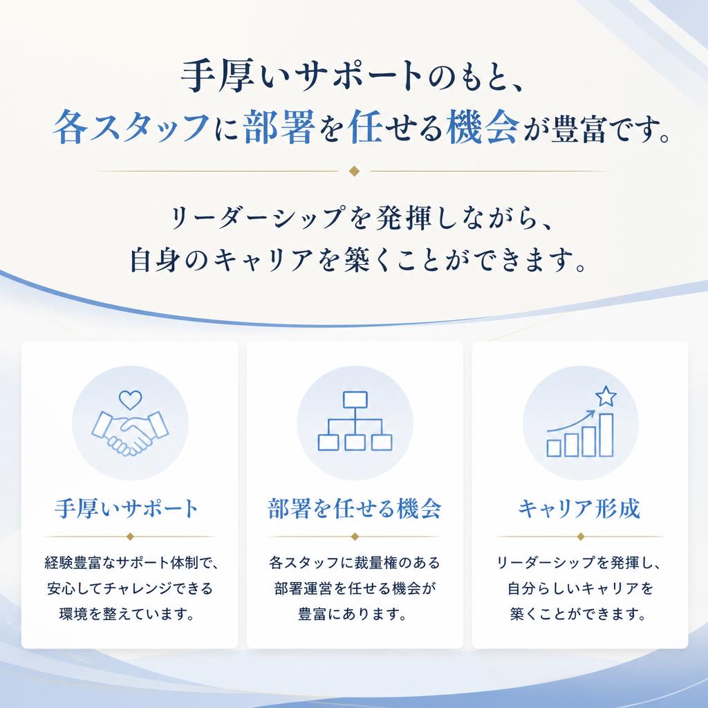 部署を任せてもらえるチャンス
